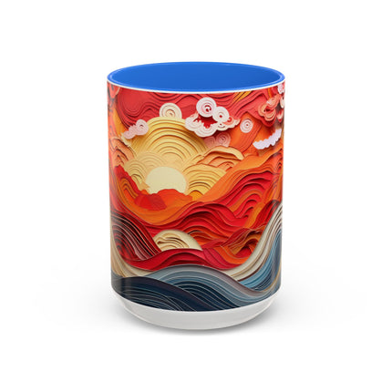 Vibrant Sunrise Sky Colorful Mugs (11oz, 15oz)