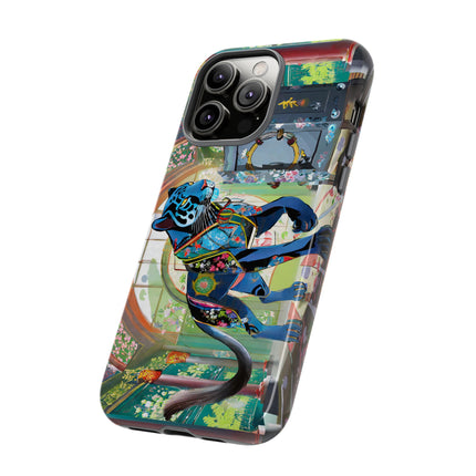 Cyber Panther's Hunt Phone Cases