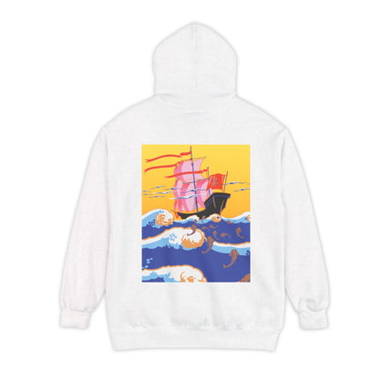 Golden Seas and Whimsical Dreams Unisex Garment-Dyed Hoodie
