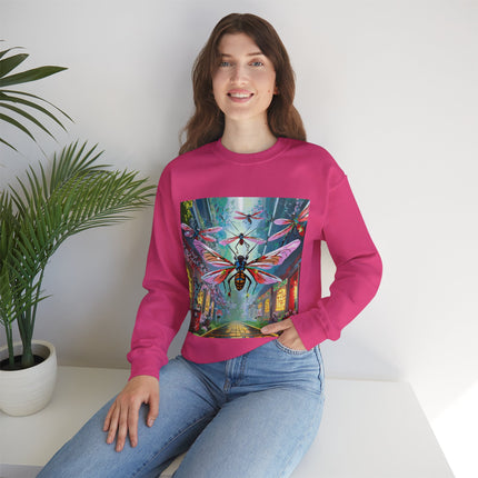 Neon Swarm Unisex Heavy Blend™ Crewneck Sweatshirt