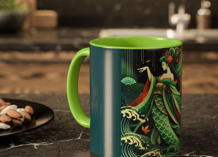 Mermaid Queen Rising from the Deep Colorful Mugs (11oz, 15oz)