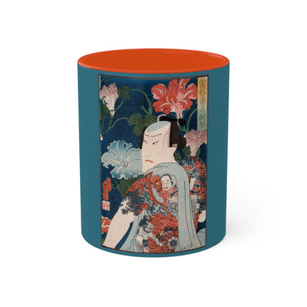 Modern Gallants with Morning Glories by Tsukioka Yoshitoshi Colorful Mugs, 11oz