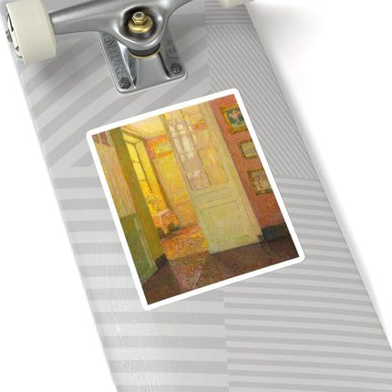 Interior, Window Light by Henri Le Sidaner Kiss-Cut Stickers (4 Sizes)