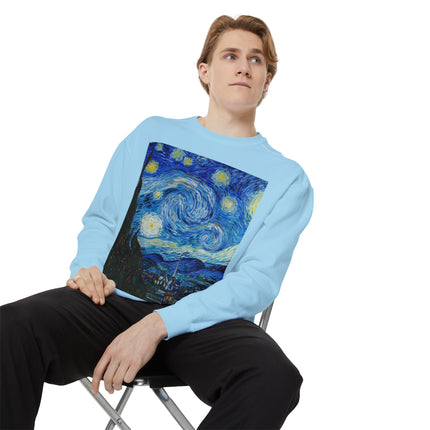 The Starry Night by Vincent Van Gogh Garment-Dyed Sweatshirt