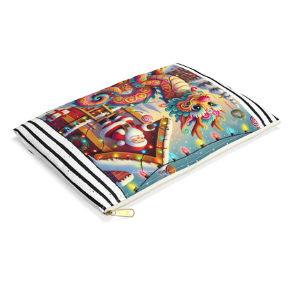 Playful Dragon's Christmas Accessory Pouch