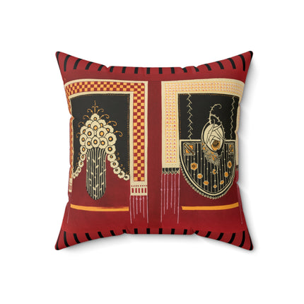 La décoration moderne dans le textile Pl. 3 by Gaston Charlet Spun Polyester Square Pillow