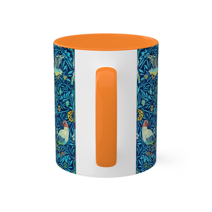 Bird by William Morris Colorful Mugs, 11oz