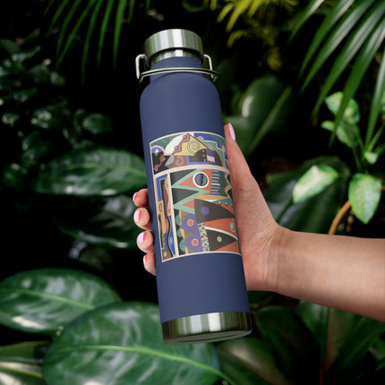 Collection decors et couleurs Pl.03 by Georges Valmiers Copper Vacuum Insulated Bottle, 22oz