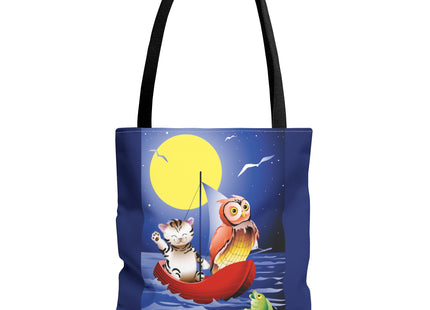 Children's Art Owl and Pussy Cat Tote Bag  (AOP)