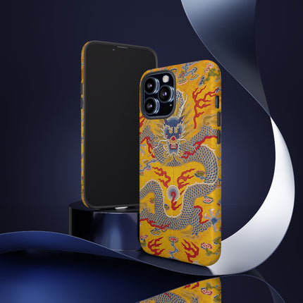 Majestic Dragon Regalia – Imperial 12-Symbol Robe Phone Cases