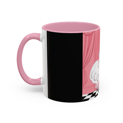 The Ladies Behind The Velvet Curtain Colorful Mugs – Art Deco Theatrical Elegance