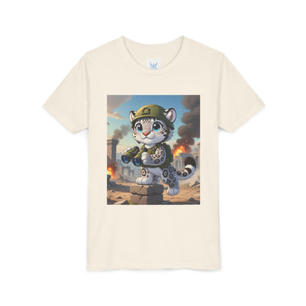 Snow Leopard Lookout Youth Short Sleeve Tee