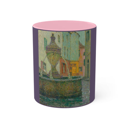 La Fontaine, Saint-Paul De Vence by Henri Le Sidaner Colorful Mug