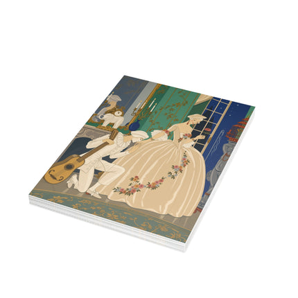 🌹🎸 The Midnight Serenade Postcard Bundles – Art Deco Romantic Elegance