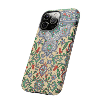 Arabic Art Pattern, Plate by Emile Prisse d’Avennes Phone Cases