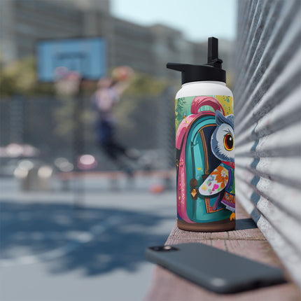 Baby Owl Stainless Steel Water Bottle