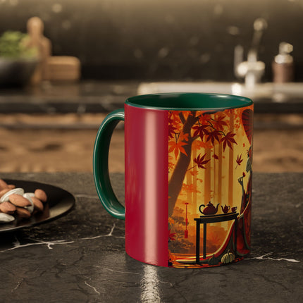 Theatrical Harvest Rabbit Colorful Mugs (11oz, 15oz)