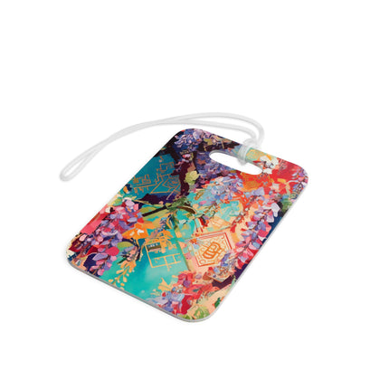 Golden Wisteria Symphony Luggage Tags