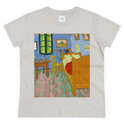 The Bedroom by Vincent van Gogh Women's Midweight Cotton Tee