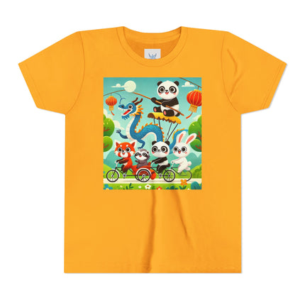 Rolling Along Together Youth Short Sleeve Tee