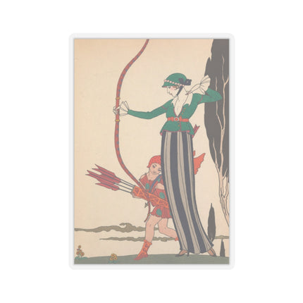 L'Arc Rouge by George Barbier Kiss-Cut Stickers (4 Sizes)