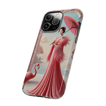 Petals, Porcelain, and Flamingos Phone Cases
