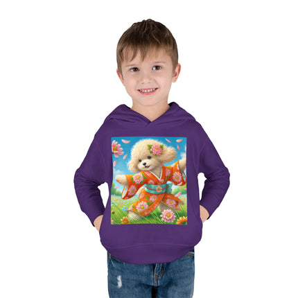 Chrysanthemum Meadow Play Toddler Pullover Fleece Hoodie