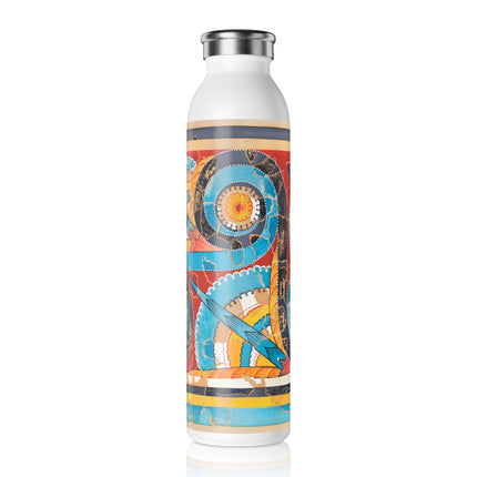 Reproduction of S-Spiral Frieze by Emile Gilliéron Slim Water Bottle