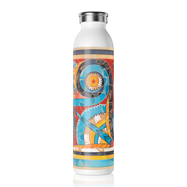 Reproduction of S-Spiral Frieze by Emile Gilliéron Slim Water Bottle