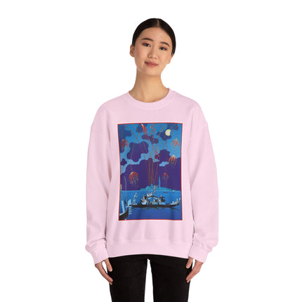 Fireworks in Venice by George Barbier Heavy Blend™ Crewneck Sweatshirt