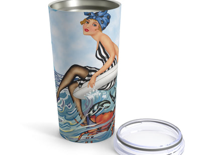 Playful Waves and Fashion Follies Tumbler 20oz