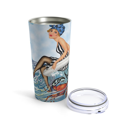 Playful Waves and Fashion Follies Tumbler 20oz