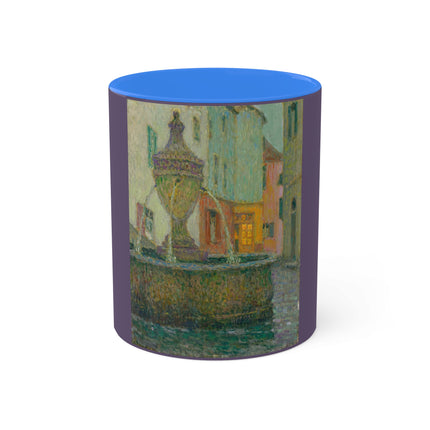 La Fontaine, Saint-Paul De Vence by Henri Le Sidaner Colorful Mug