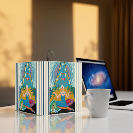 Art Deco Christmas Enchantment Light Cube Lamp