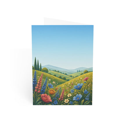 🐇🛡️ The Little Meadow Knight Greeting Card – Whimsical Animal Adventure