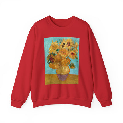 Vase with Twelve Sunflowers by Vincent Van Gogh Heavy Blend™ Crewneck Sweatshirt
