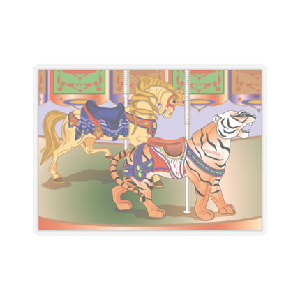Carousel Splendor Kiss-Cut Stickers (4 Sizes)
