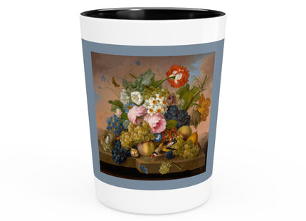 Floral Still Life by Franz Xaver Petter Ceramic Shot Glass