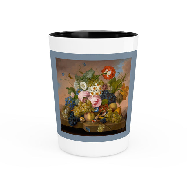 Floral Still Life by Franz Xaver Petter Ceramic Shot Glass