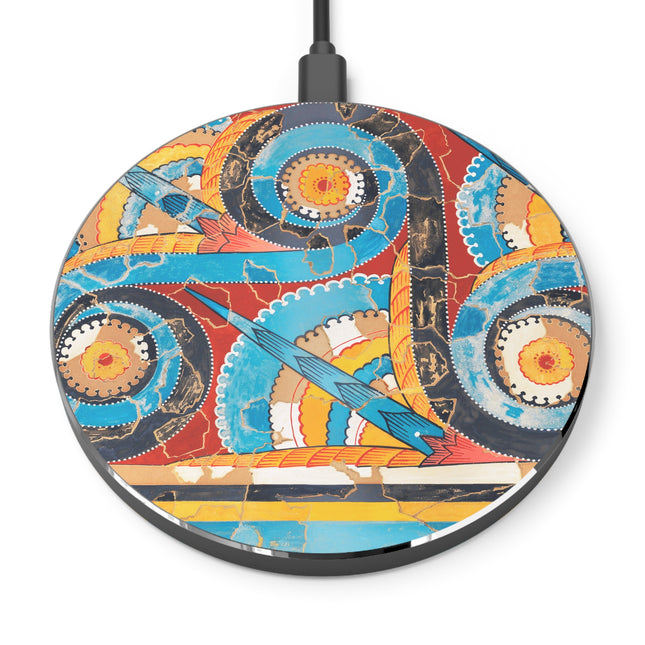 Reproduction of S-Spiral Frieze by Emile Gilliéron Wireless Charger