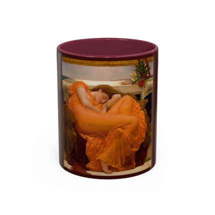 Flaming June by Frederic Leighton Colorful Mugs (11oz, 15oz)