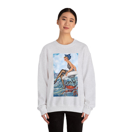 Playful Waves and Fashion Follies Heavy Blend™ Crewneck Sweatshirt