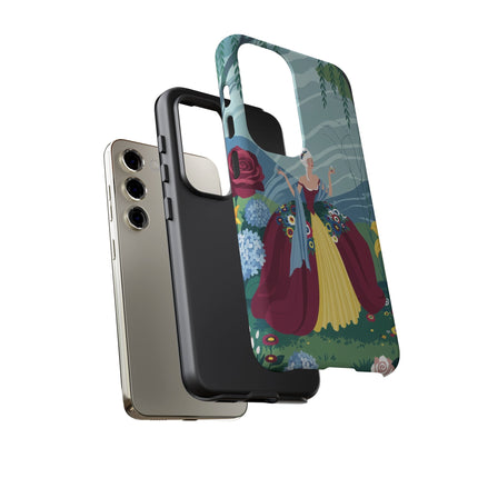 🌹🌿 The Willow Garden Promenade Phone Case – Art Deco Floral Elegance
