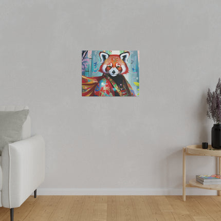 Cybernetic Red Panda Matte Canvas, Stretched, 0.75"