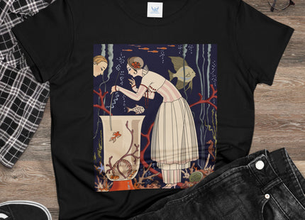 L'Etourdissant Petit Poisson (The Dazzling Little Fish) by George Barbier Women's Midweight Cotton Tee