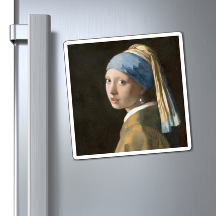 Girl with a Pearl Earring by Johannes Vermeer Magnets (3 Sizes)