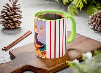 Art Deco Christmas Colorful Mugs (11oz, 15oz)