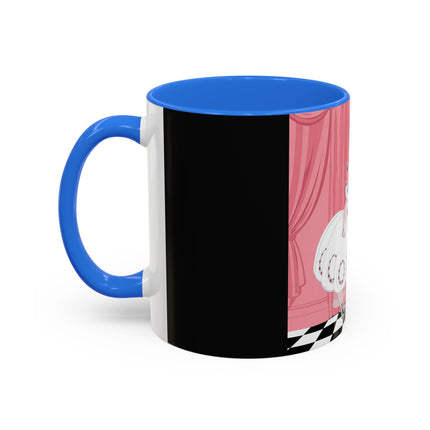 The Ladies Behind The Velvet Curtain Colorful Mugs – Art Deco Theatrical Elegance