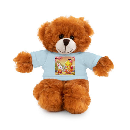 Whimsical Springtime Exchange Stuffed Animals with Tee