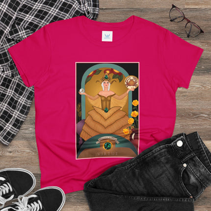 June & Pearl, Alexandrite (from the Gem Series) by Sofia Chiostri Women's Midweight Cotton Tee